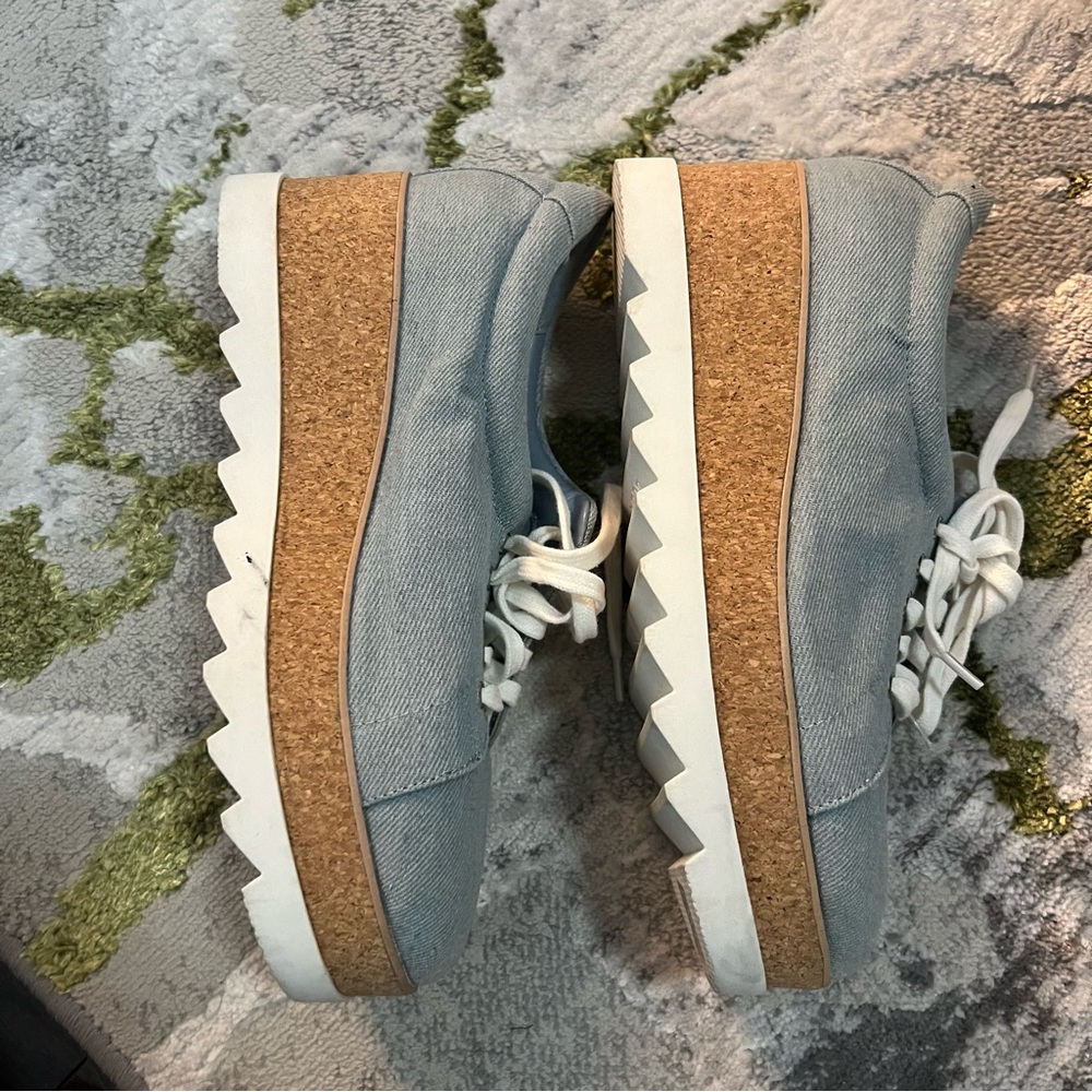 Aldo platform denim Oxford shoes